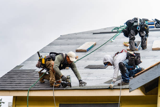 Professional Gutter Installation technician working in Boulder City, NV